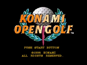 Konami Open Golf (EU) screen shot title